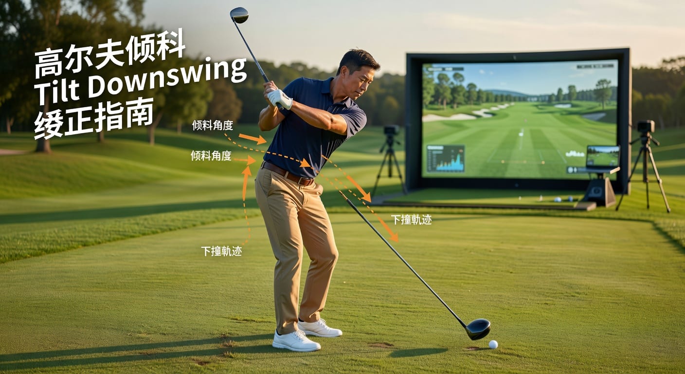 倾斜 Tilt Downswing原因诊断修正 高尔夫挥杆优化指南