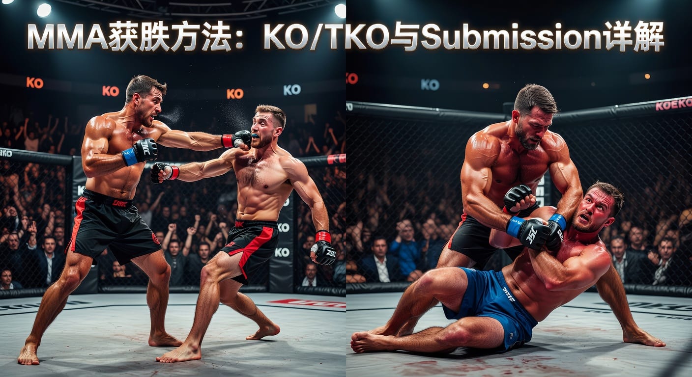 MMA获胜方式：KO/TKO Submission胜率与博彩策略